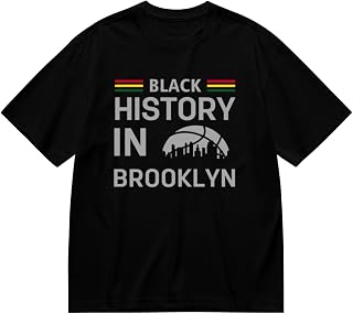 Black History Month T-Shirt Urban Basketball Printed Shirt Patriotic African American T Shirt Men Women Youth