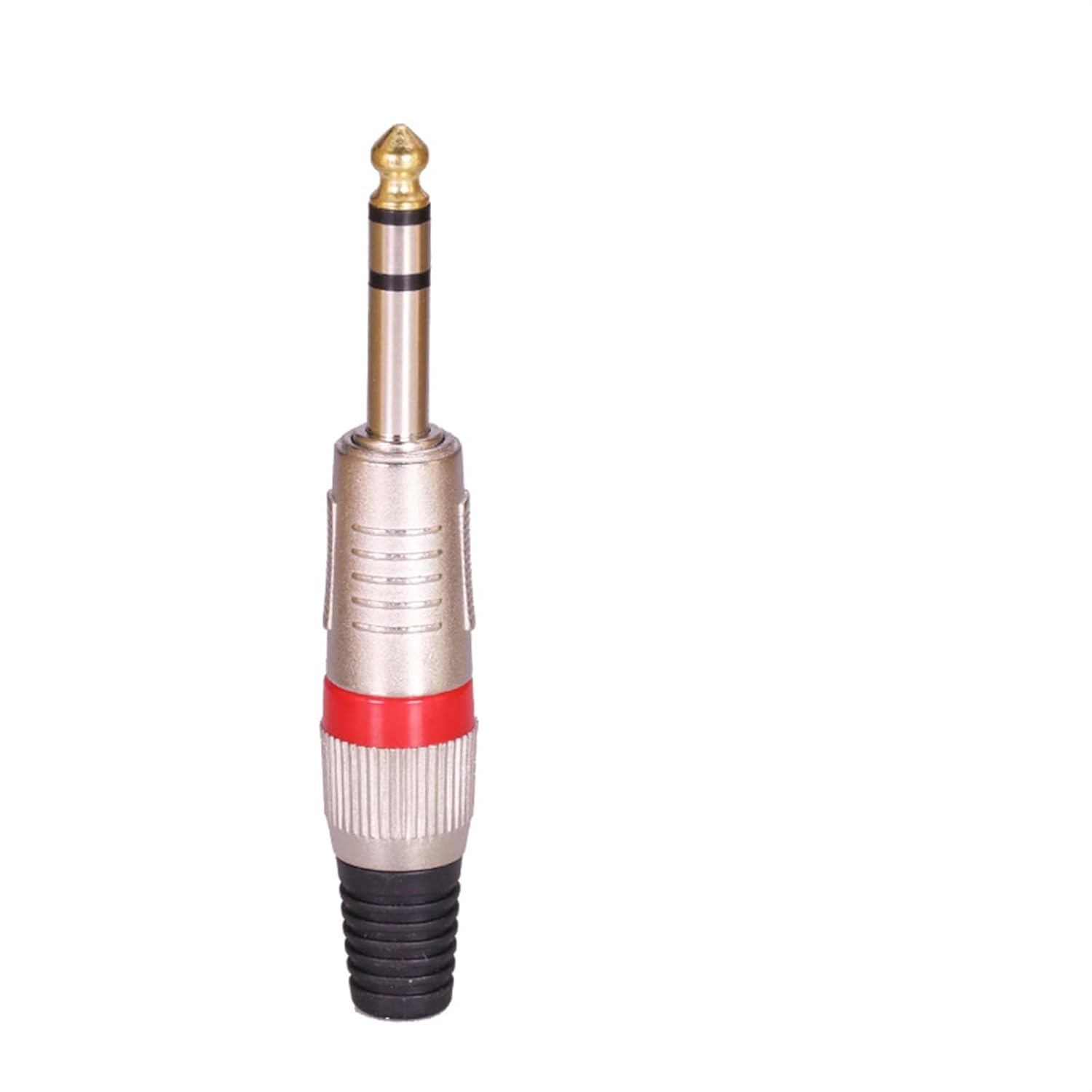 10Pcs/lot 3 Poles Stereo 6.35mm Male Plug Soldering Wire Connector Microphone Plug 1/4 Inch Connector(Mixed Colors)