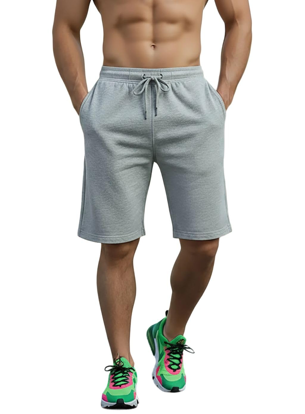 the south store Mens Cotton Knee Length Plus Size Short | Summer Casual Wear and Night Wear Mens Shorts For Men | M,L,XL,XXL,3XL,4XL,5XL Short's-picture-16