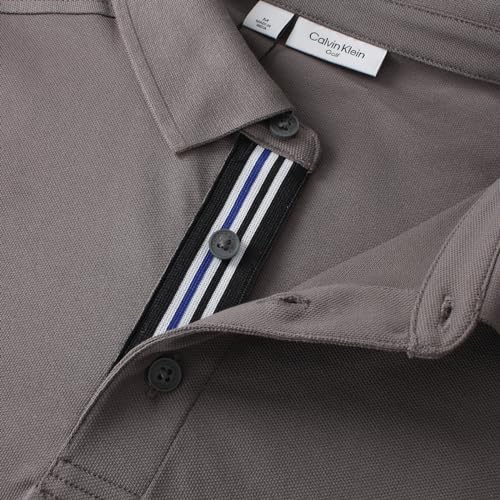 Calvin Klein Mens Campus Sport Golf Polo Shirt - Slate Sport - L