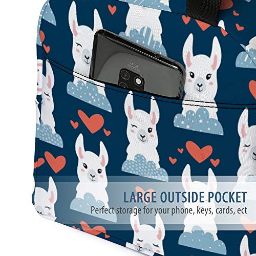 Lunch Bag For Kids, Cute Insulated Kids Lunch Box Container Reusable Cooler Lunch Tote Bag For Children Girls And Boys, School Picnic Travel Outdoors(Midnight Blue With Llama) #TOP3