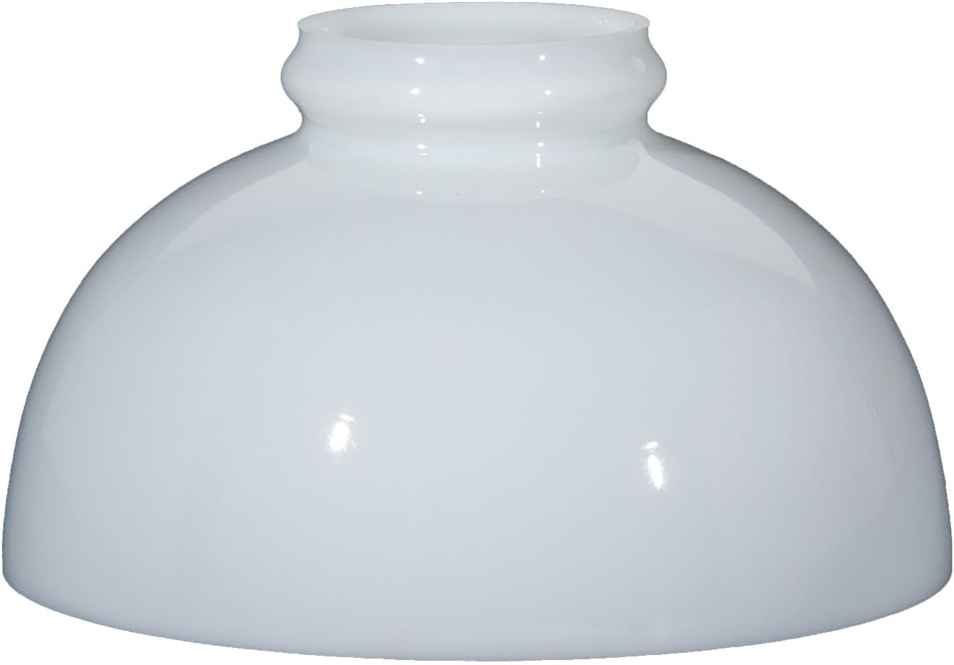 B&P Lamp® 10 Inch Diamter Opal Glass Student Lamp Shade With Low Top Design