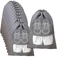 Shoe Bag, 20 PCS Shoe Bags for Travel, Large Thickened Non-woven Fabric Travel Shoe Bag, Dust-proof Drawstring Shoe Travel Bag for Packing/Luggage/Home Organzing by Missraza