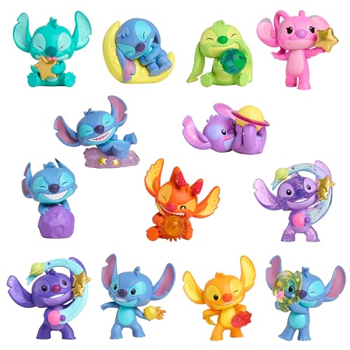 Just Play Disney Stitch Outta This World Collectible Mini Figure Capsule, 5 cm Figurine, Blind Box, Toy for Collectors, Fans, Girls, Boys, Kids, Ages 3 and Up