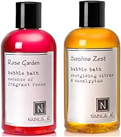 Vista 1 de Nabila K Rose Garden & Sunshine Zest Bubble Bath Bundle 8oz