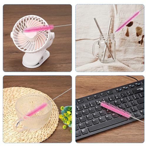 Cepillo para limpiar pitillos 10 piezas PATIKIL rosa miniatura 6