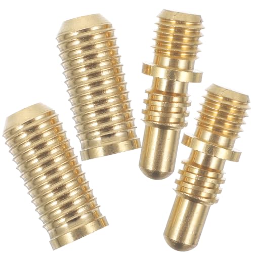 POPETPOP Tornillos de Cobre para Tacos de Billar 2 Juegos, Tornillos de Conexión y Extensión para Punta del Taco, Accesorios Duraderos para Reparación y Mejora en Billar Sala de Juegos