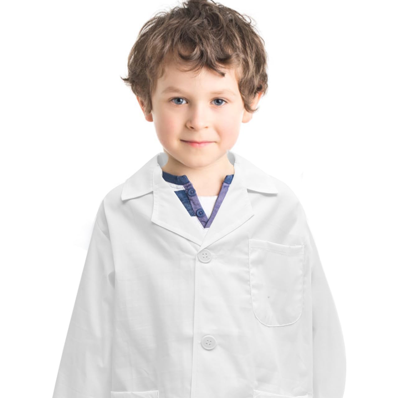 POPETPOP Lot de 10 blouses de laboratoire pour enfant - Blanc