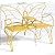 Boweniog Outdoor Bench with Built-in Table, Yellow, 49.2inch