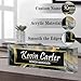 Personalized Office Name Plate for Desk, Acrylic Desk Accessories Funny, Custom Employee Appreciation Gifts,Desk Decorations Gift for Boss Nurse Teacher, Acrylic Desk Ornaments (Black line A2)