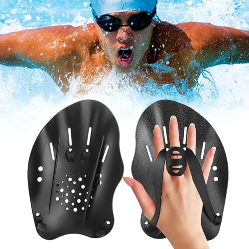 1 Paar Hand Paddles Schwimmen,Schwimmpaddel Erwachsene,Flossen Erwachsene, Schwimmhilfe mit Verstellbaren Riemen, Schwimmflossen für Schwimmer 1 Paar Hand Paddles Schwimmen,Schwimmpaddel Erwachsene,Flossen Erwachsene, Schwimmhilfe mit Verstellbaren Riemen, Schwimmflossen für Schwimmer