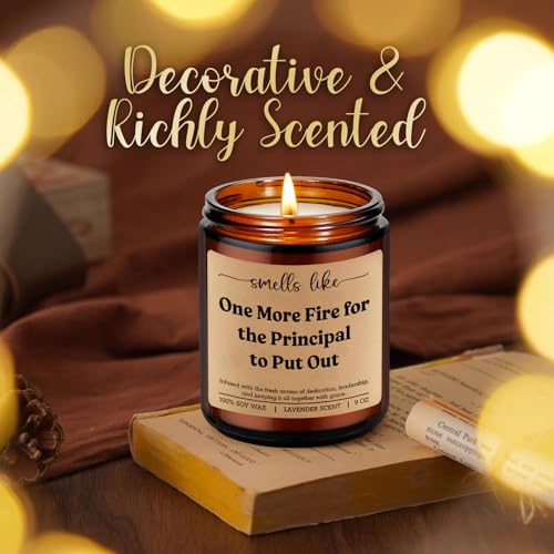 LEADO Candle, Principal Gifts for Women, Men - Funny Chaos Coordinator, Appreciation Gifts for Principals - Birthday, Retirement, Back to School, End of Year, Thank You Ideas for School Leaders - Image 6