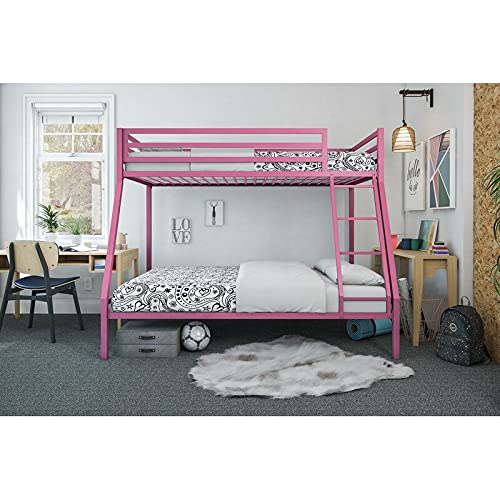 Image of Twin Over Twin Metal Bunk Bed | Bunk Bed Without Storage for Kids & Adult | Double Decker Cot for Kids Room | Space-Saving | Metal Bunker Cot (Mattress Not Included) (Aqua Blue)