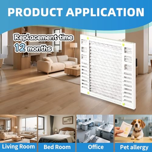 Image of 20X20X1 Air Filter AC Furnace MERV 13 Comparable with HVAC Air Conditioner cabin Vent Fan Actual Size 19.55 x 19.55 x 0.75 Ajustable minimum size 9.49 x 19.49 x 0.75 6 Packs