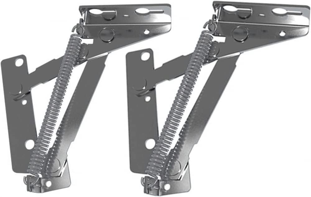 1 Pair of 80 Degree Cabinet Hinges, Bridge Spring Hinges, Fully Covered Cabinet Door Hinges, Furniture Folding Spring Hinges