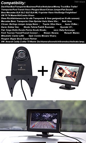 Parking Camera Kit4.3'' Inch TFT LCD Screen Auto Monitor + HD IR Night Vision Brake Light Rear View Camera Reversing Camera for Mercedes Benz Sprinter Citroen Dacia Fiat Ford Opel Peugeot Renault VW - Image 2
