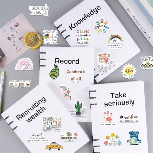 50Pcs Cartoon ABA Stickers for Kids, Applied Behaviour Analysis Vinyl Waterproof Sticker for People Who Care About Children with Autism Water Bottle,Journaling Party Supply Decor for Teens Adults - Image 7