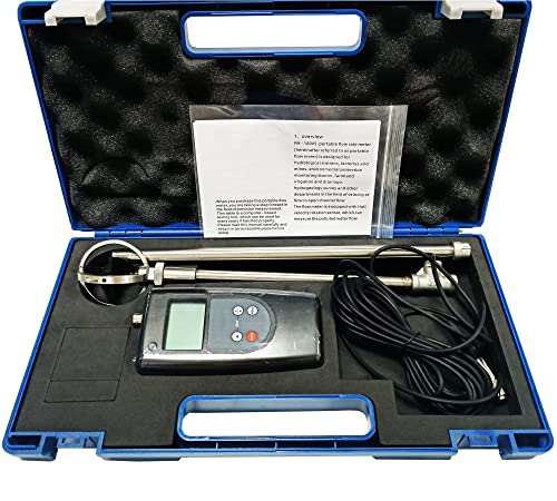 Hfbte Flow Speed Meter Water Flow Rate Meter Liquid Flow Velocity Measurement Instrument For Open Channel Flow With Speed Range 0.01-5.00M/S Hall Velocity Rotation Sensor Pole Positioning Measurement #TOP7