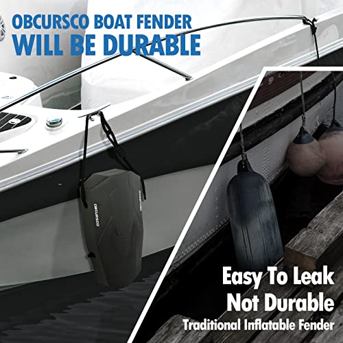 Obcursco Boat Fenders Boat Bumpers For Docking With Fender Lines, (2 Pack) Boat Fender Boat Dock Bumpers For Pontoon, Bass Boat, Jon Boat #TOP1
