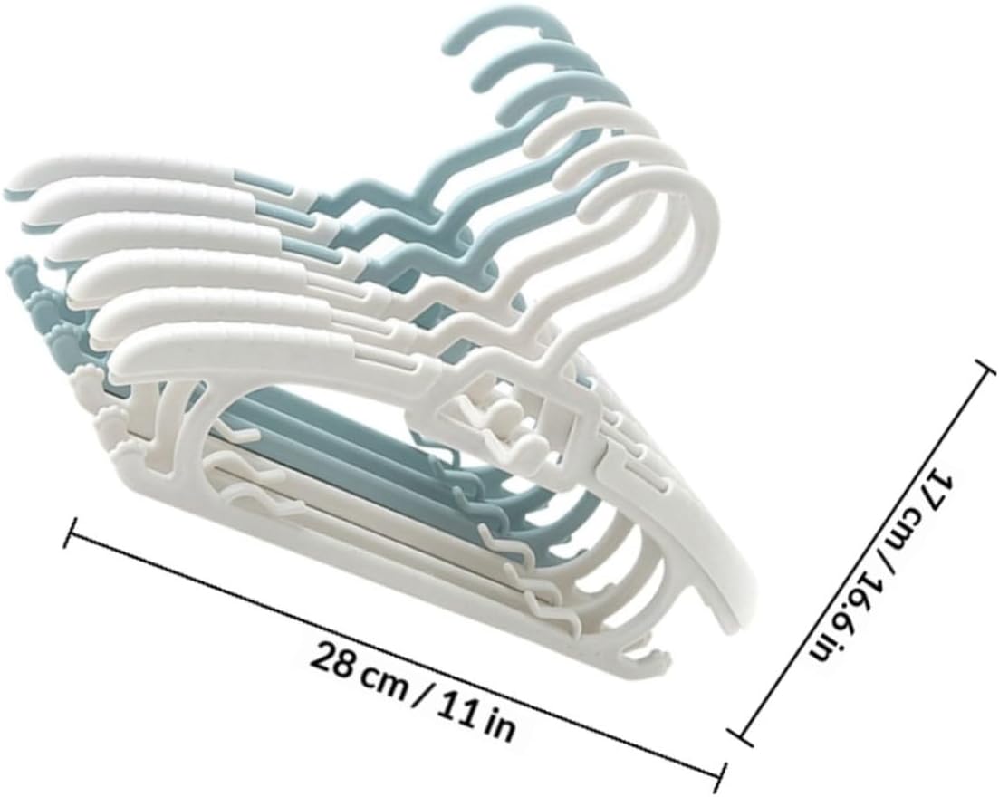 10pcs Non-Slip Retractable Clothes Hangers and Adjustable Closet Organizer for Boys and Home Storage