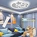 36W Kinderzimmer Lampen Decke Dimmbar,Dreamfonica Moderne Wohnzimmerlampe Deckenleuchte mit Fernbedienung,38CM Augengemütlich Deckenbeleuchtung,Memory-Timer Schlafzimmer Lampe für Mädchen Jungen
