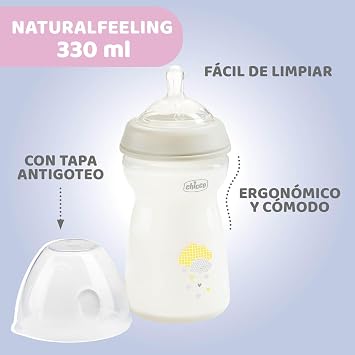 Chicco Naturalfeeling 6 Ay+ 330 ml Bottle