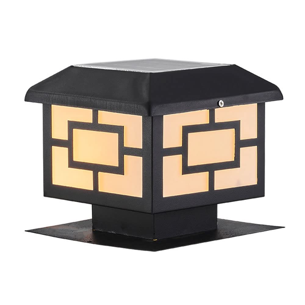 Lampe de poteau étanche solaire IP54 pour sécuriser vos allées sombres