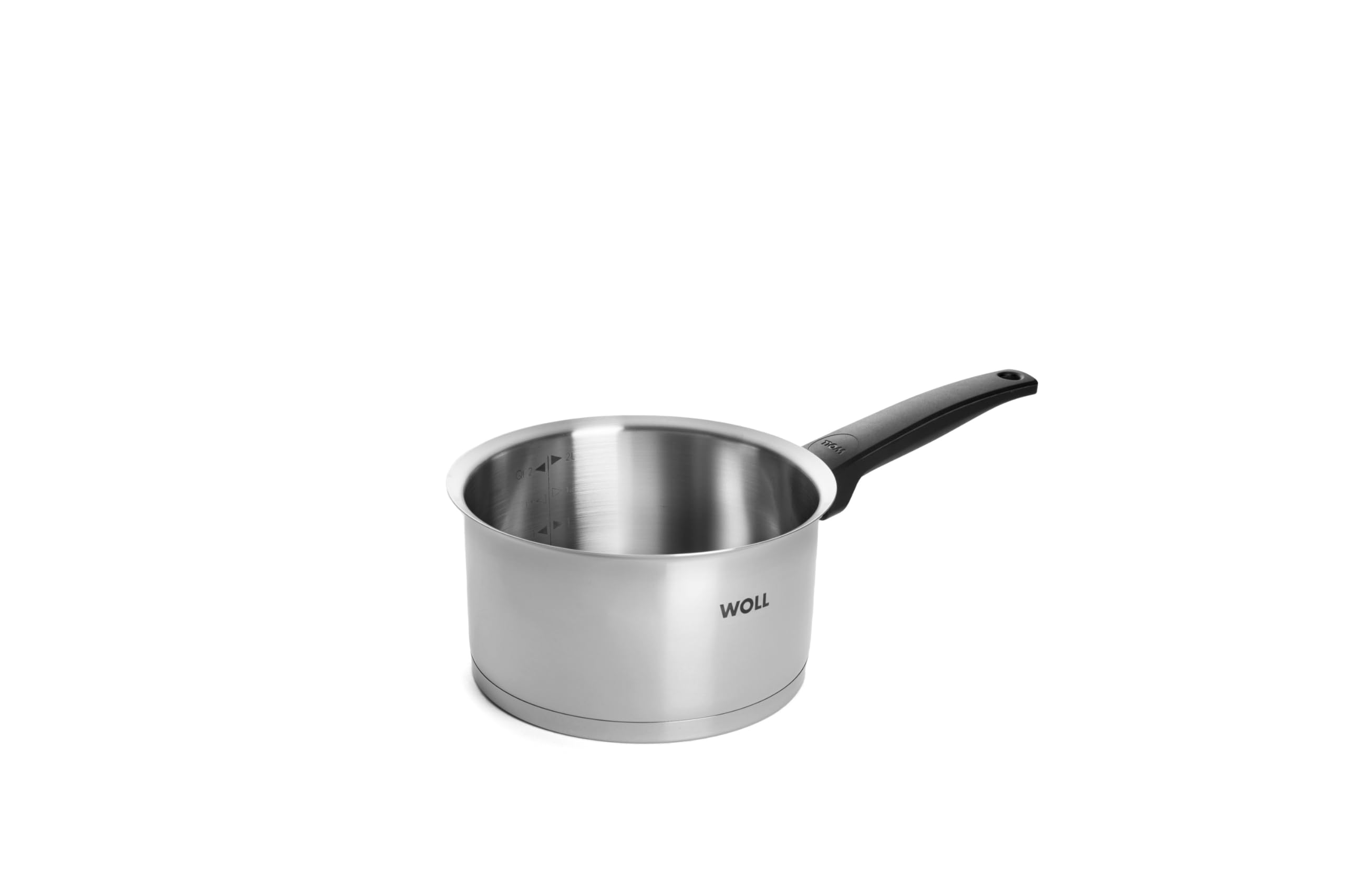 WOLL – Concept casserole Ø 18 cm en acier inoxydable avec couvercle, 2,5 l – induction – tous feux – compatible four jusqu’à 200 °C – durable, coloris argent