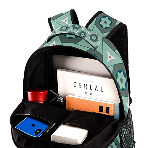 Sac à dos de voyage campus à triangles pour filles et garçons actifs - 4