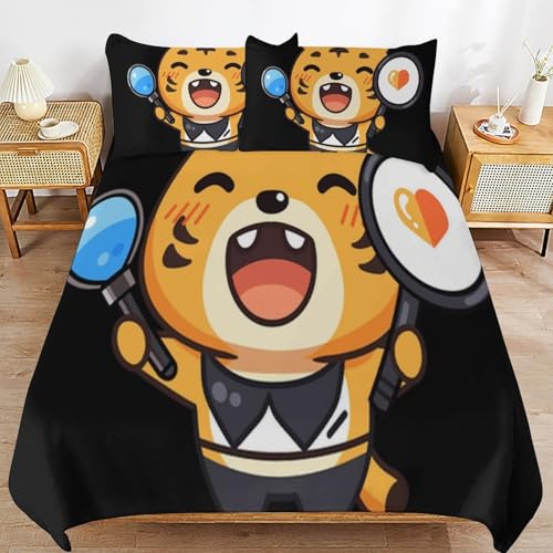Parure de lit enfant dessin animé housse couette 155x220 linge lit microfibre douce - 2