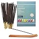 Räucherstäbchen-Geschenkset,160 Sticks insgesamt, Lavendel,Patschuli,Sandelholz,Osmanthus,Zitronenduft,Vanille,Nachtlavendel, Sandelholzfächer + Räucherstäbchenhalter