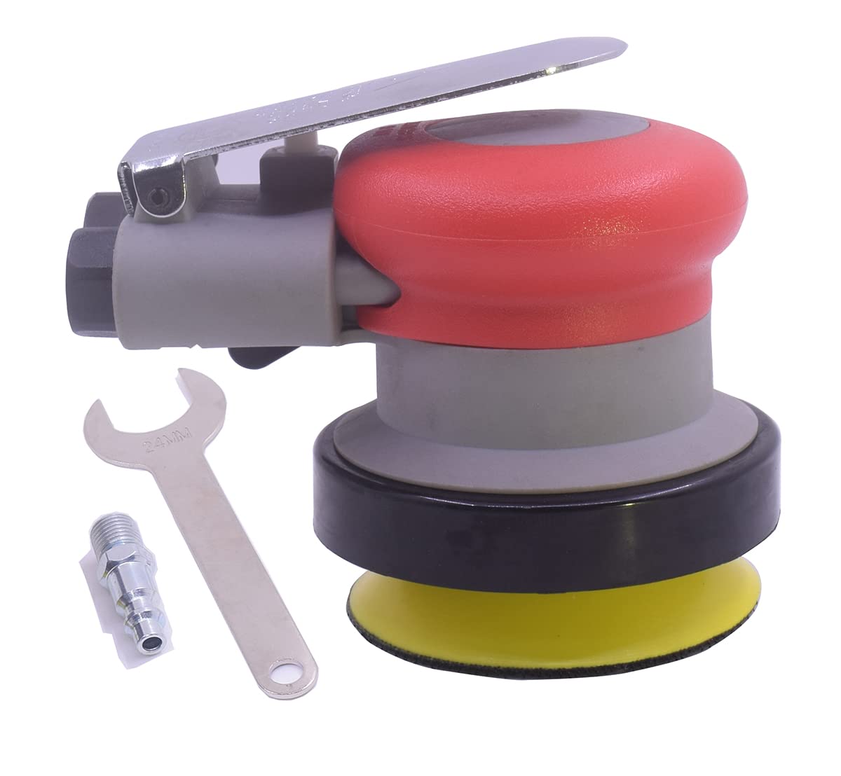 Air Random Orbital Sander 3inch– Pneumatic Palm Sander – 3” x 0.59” Diam.disc sanding Pad For Wood, Composites, Metal