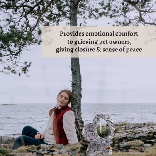 Positivity Sales Pet Memorial Stone W/ Candle Holder, Waterproof Photo Frame & Wind Chimes, Dog Memorial Gifts For Loss Of Dog thumb #5