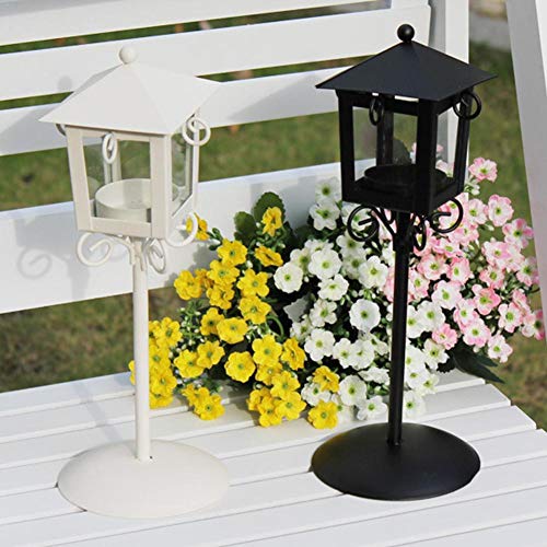 Zentto Vintage Street Lamp Candle Holder Tea Light Candlestick Stand Black Table Decoration For Home Restaurant Creative Metal Crafts #TOP3