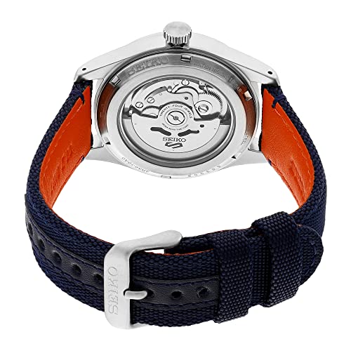 Seiko Leather New 5 Sports Analog Blue Dial Men Watch-Srph31K1, Bandcolor-Blue - Image 4
