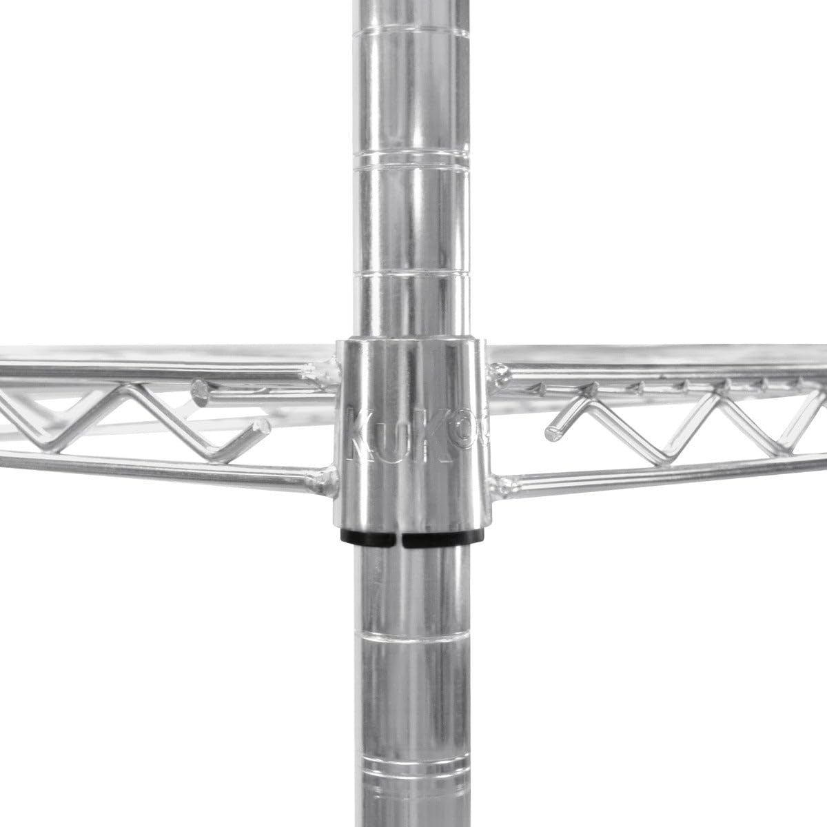 Półka druciana 5 Półki metalowe Schowek Wysoka pojemność Wolnostojące Bezśrubowe Regulowane półki i regulacja poziomu Stopy kuchenne Biuro Garaż Srebrny Chrom 1000 kg Waga 45 cm x 120 cm x 180 cm cm