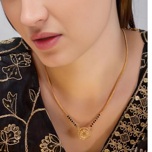 Image of 1 Gram Gold Plated Mangalsutra for Women Stylish Gift for Wife Daily Wear