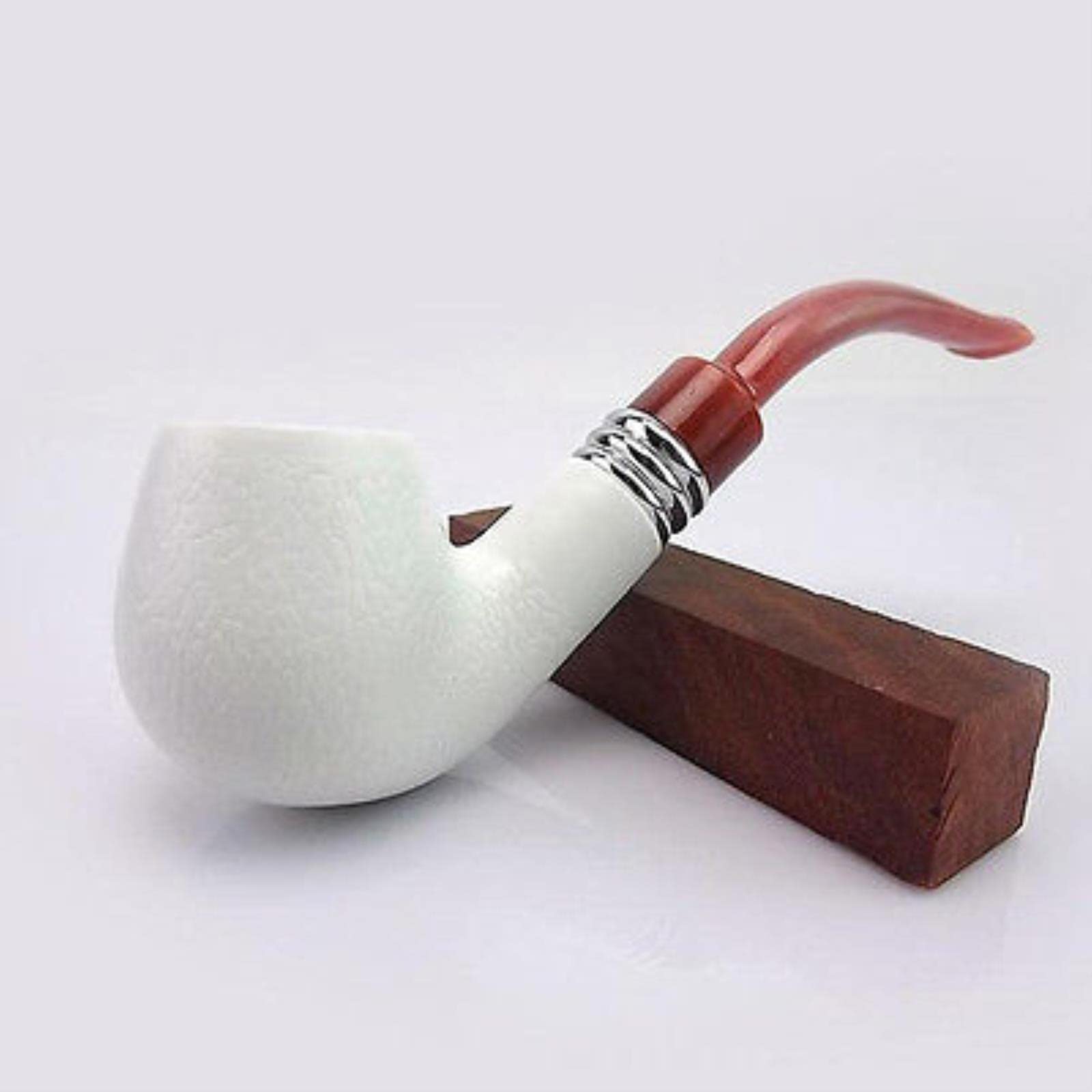 Sarge Knives White Sarge Meerschaum Durable Classic Smoking Pipe Tobacco Cigarettes Cigar Pipes Gift New