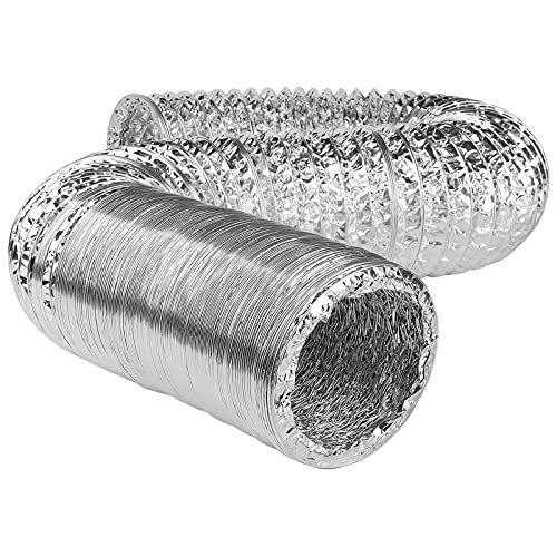 Aluminium Foil Flexible Ventilation Hydroponic Accessory Duct 4" 5" 6" 8" 10" 12 (8" 200mm 5m)