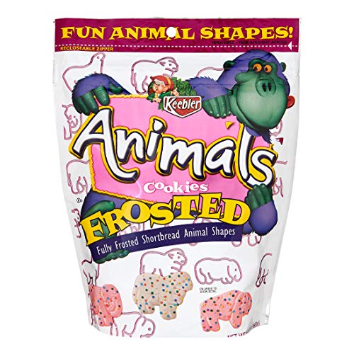 Keebler Frosted Animal Cookies, 13 oz(Pack of 4)