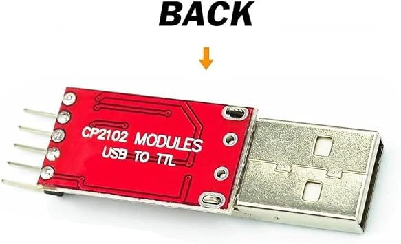 WWZMDiB Mini USB 2.0 to TTL Converter Serial Adapter 3.3V 5V Compatible with CP2102 Chip UART Programming