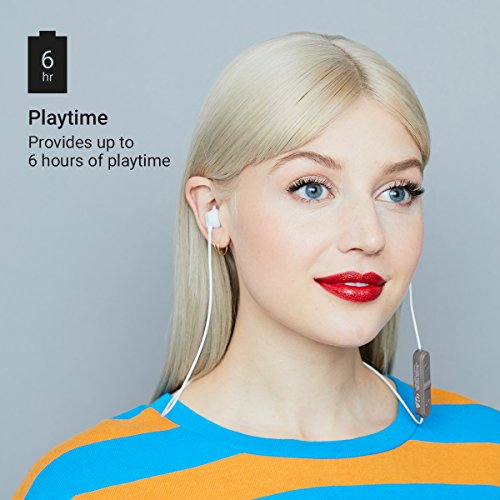 Sweat Resistant Wireless Bluetooth Earbuds 6 Hour Playtime, Hands-Free Calling, Magnetic Cord Management, Lightweight Design Jam Live Loose Sport Headphones Gray #TOP3