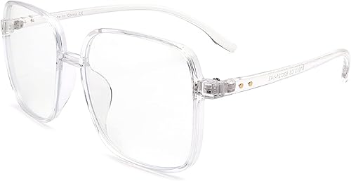 Gafas de computadora con bloqueo de luz azul con diseño cuadrado de gran tamaño que alivian la fatiga ocular digital BP004