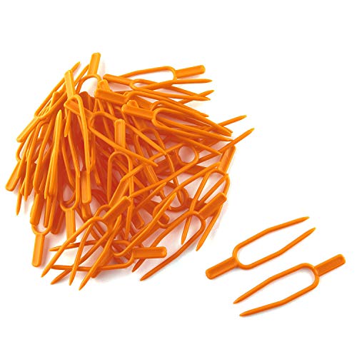 JCBIZ 50pcs Strawberry Planting Fork Dig Fork 65mm Stolon Fixator, Vine Pressing Device, Strawberry Planter, Watermelon Planting Fork