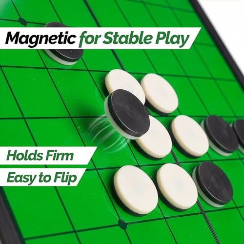 Sterling Games Reversi Juego de Estrategia con Tablero Magnético miniatura 6