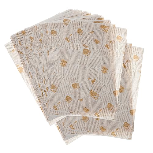 Unomor Snack Mat Paper 100 Sheets Food Paper for Party Oil Food Baking Kitchen