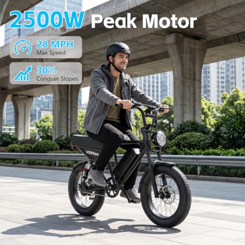V8 MAX Electric Dirt Bike for Adults, 2500W Peak Motor, Max 28MPH - Image 2