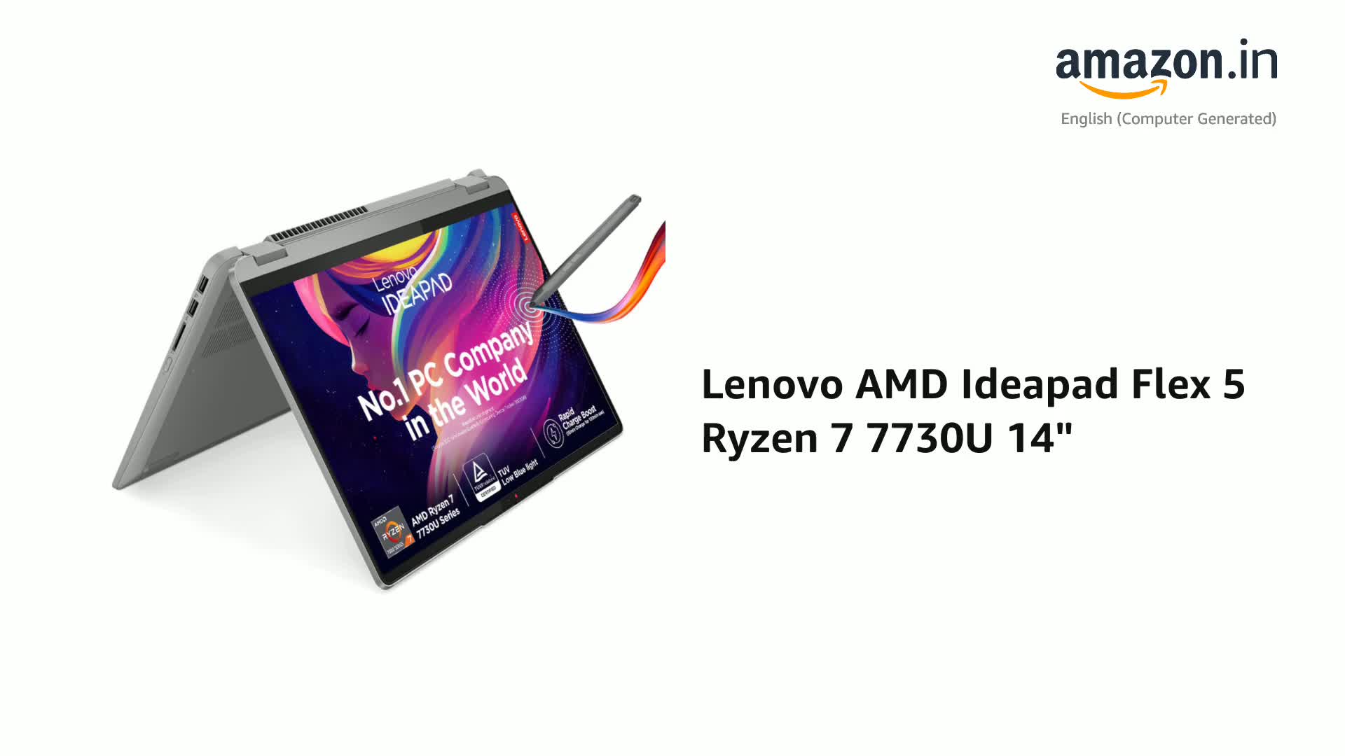 Amazon.in: Buy Lenovo IdeaPad Flex 5 Ryzen 7 7730U 14