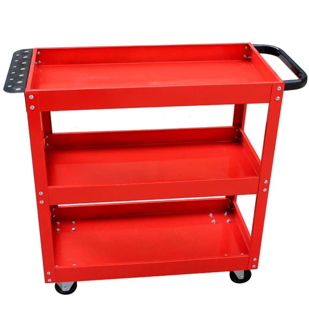 Armoire à outils mobile chariot de recyclage 3 couches charge 100kg en magasin