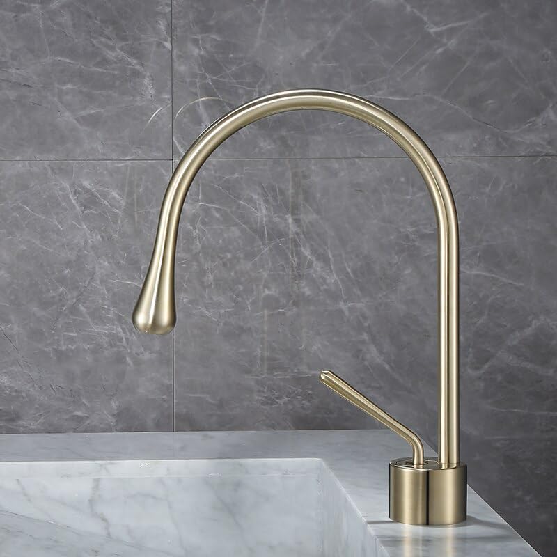 Robinet de cuisine évier pivotant laiton mitigeur vasque salle de bains